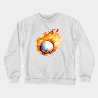 Flamming Golf Ball Crewneck Sweatshirt